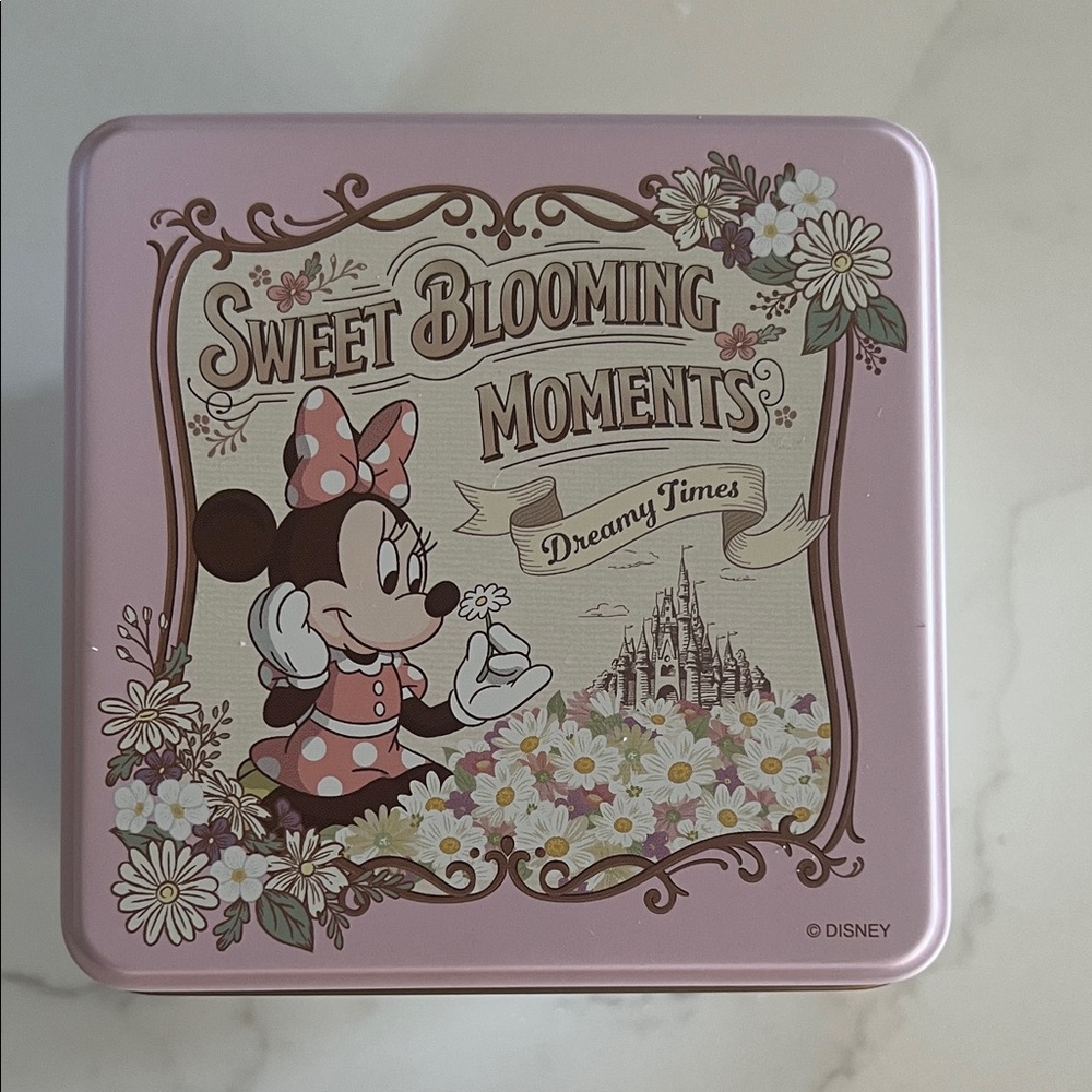 Tokyo Disney Pastel Pink Minnie Mouse Tin Box